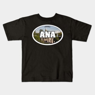 Anaheim Travel Sticker Kids T-Shirt